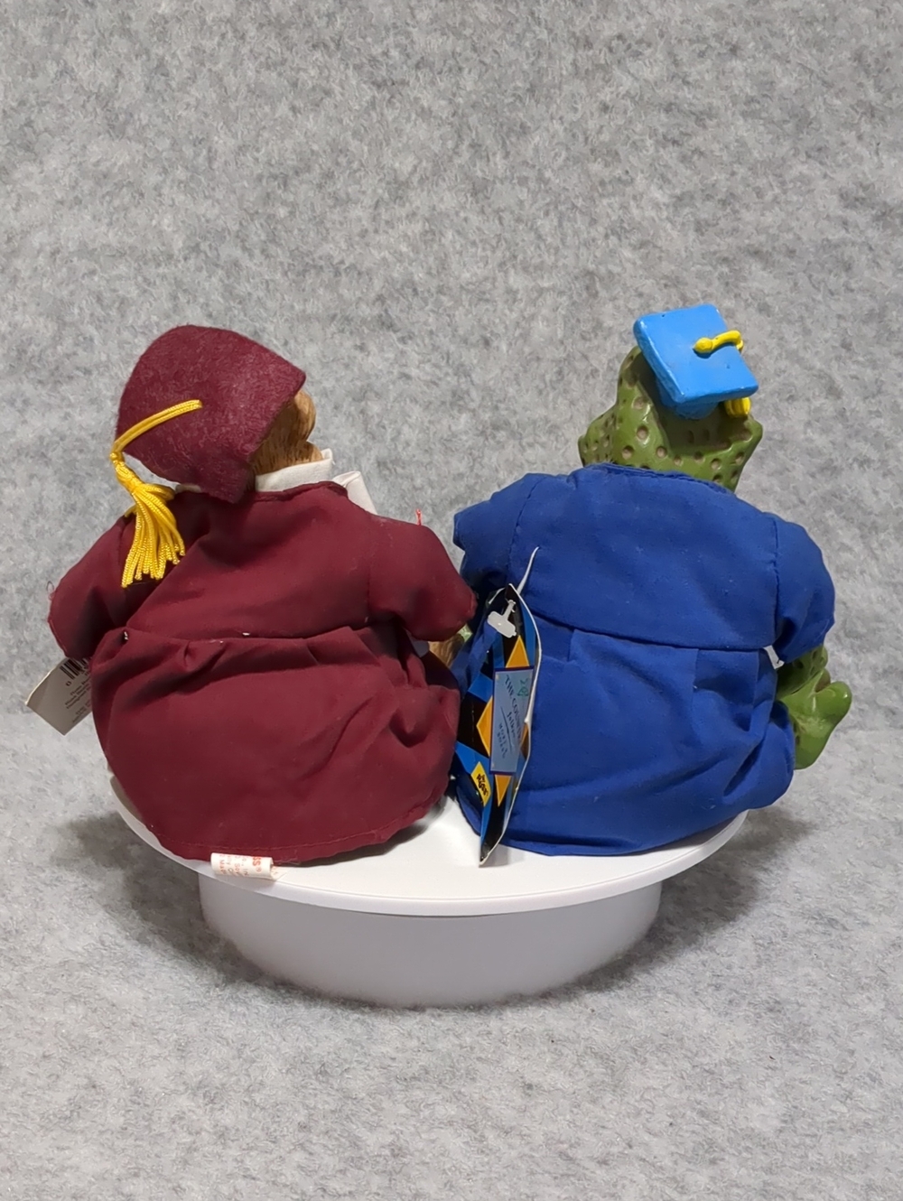 Vintage Russ Graduation Bear And Frog Set Of 2 Figures NWT - Picture 2 of 10